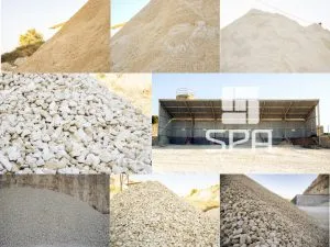 vari tipi di terra e prodotti di spa costruzioni rosolini